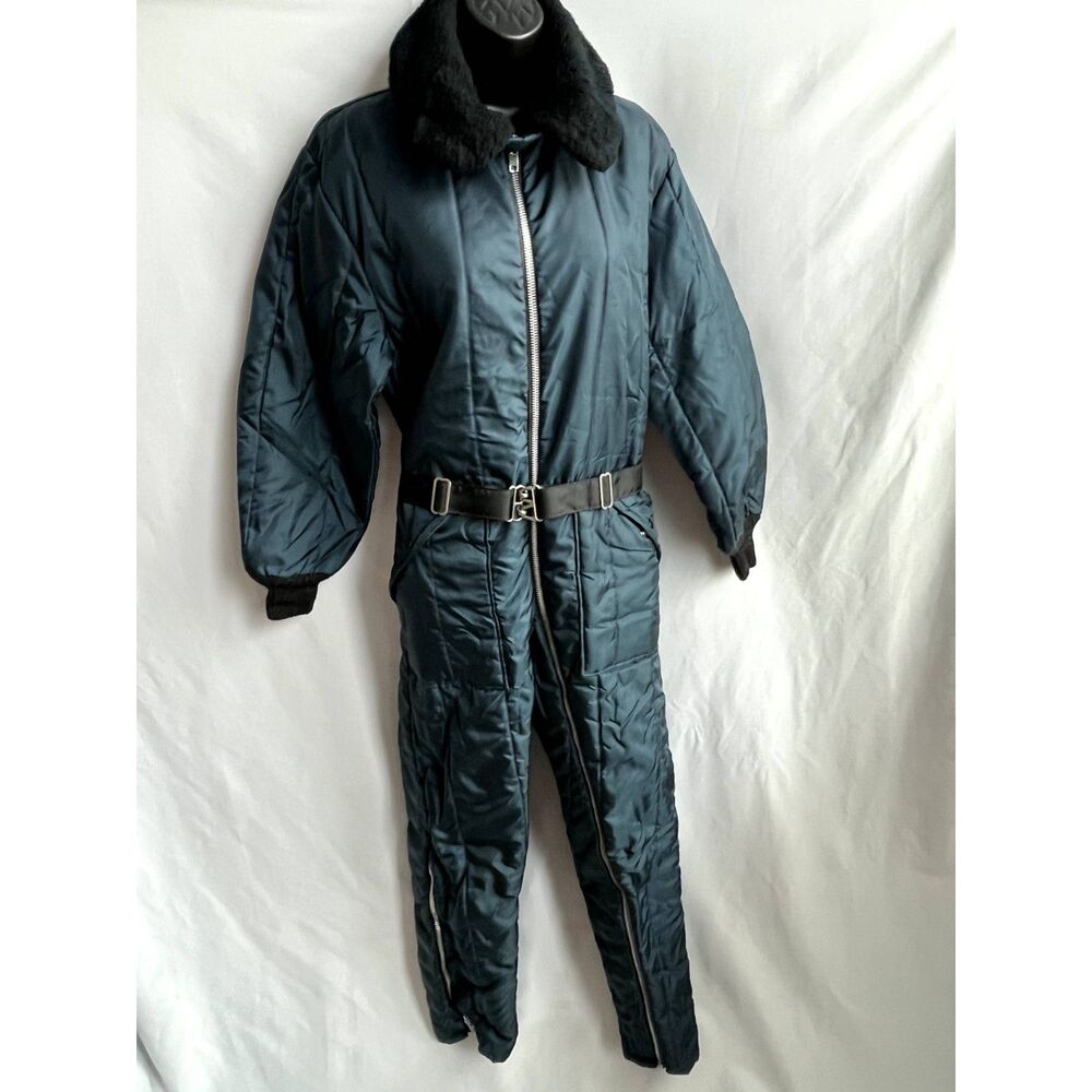 Vintage 1960s Sears Insulated Suit Snowmobile Snowsuit Size 36 or S Short Skiing